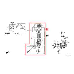 Honda CR-V 2007-2012 Fuel Strainer Assembly