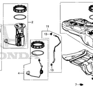 Honda CR-V 2013-2018 Fuel Lock Nut & Packing Set