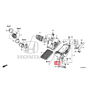 Honda Civic 2017-2022 Rubber Air Filter Mounting