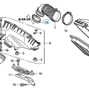 Honda CR-V Diesel 2007-2009 Air Flow Tube Clamp