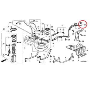 Honda CR-V 2007-2012 Fuel Filler Cap,17670-SMJ-E02