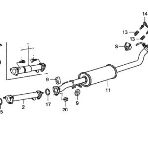 Honda CR-V I-DTEC 2010-2012 Exhaust Downpipe Gasket 18212-SA0-003