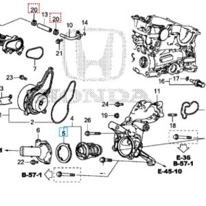 Honda Civic 1.6 Diesel 2012-2016 Thermostat Gasket