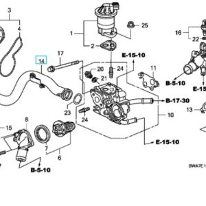 Honda CR-V Petrol 2007-2012 Coolant Connecting Pipe