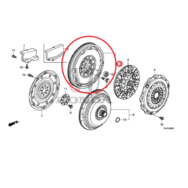 Honda CR-V 2.2 Diesel 2013-2018 Flywheel 22100-R4N-023
