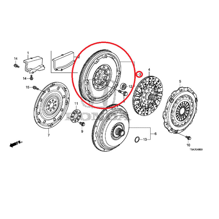 Honda CRV 2.2 Diesel 20132018 Flywheel Honda Direct Parts