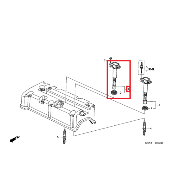 Honda Accord 20022008 Ignition Coil Honda Direct Parts