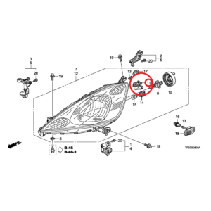 Honda Jazz 2009-2015 Headlight Adjuster Unit 33130-SJK-J01