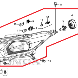 Honda HR-V 2015-2021 Nearside Headlight