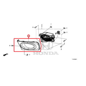 Honda Jazz 2009-2015 KE Offside Fog Light Garnish 33906-TF0-J61
