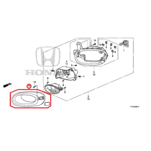 Honda Jazz 2009-2015 Nearside Front Fog Light Garnish