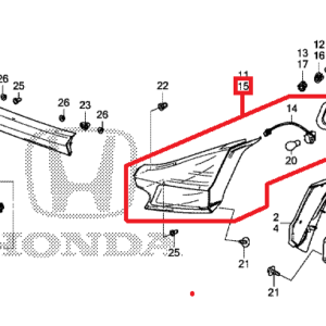 Honda Civic Tourer 2012-2016 Nearside Lid Taillight