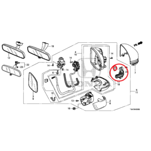 Honda Jazz 2016-2019 Offside Indicator Unit 34300-TY2-A01