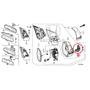 Honda CR-V 2013-2018 Nearside Indicator Light 34350-TY2-A01