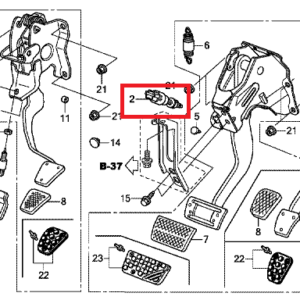 Honda Jazz 2009-2015 Brake Pedal Switch