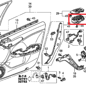 Honda Accord 2009-2015 Power Window Master Switch
