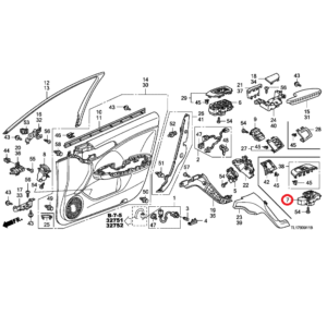 Honda Accord 2009-2015 Passenger Window Switch, 35760-TL0-E11