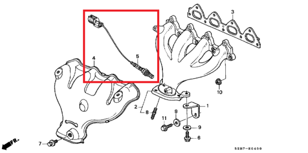 Honda HR-V 2000-2005 Front Oxygen Sensor