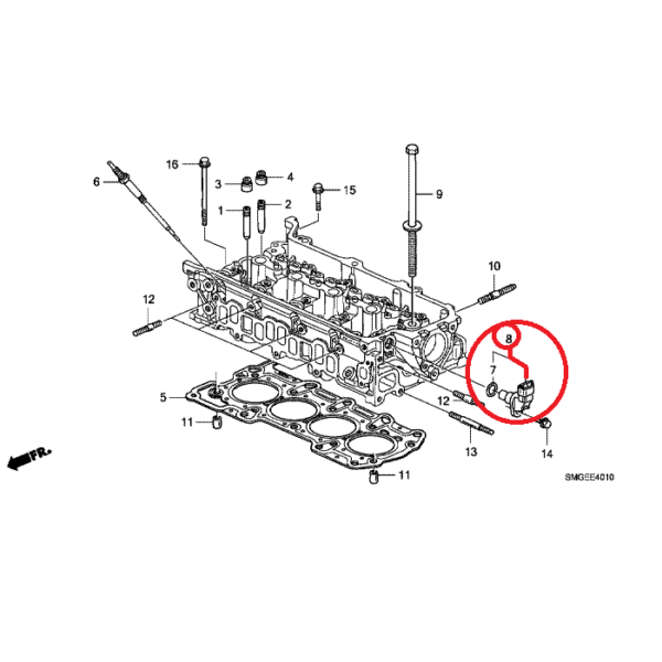 Honda Civic 2006-2011 Camshaft Sensor 37841-RSR-E01