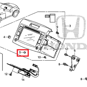 Honda CR-V2013-2018 SAT NAV Knob Assembly
