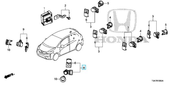 Honda Jazz 2016-2017 Offside Front Parking Sensor