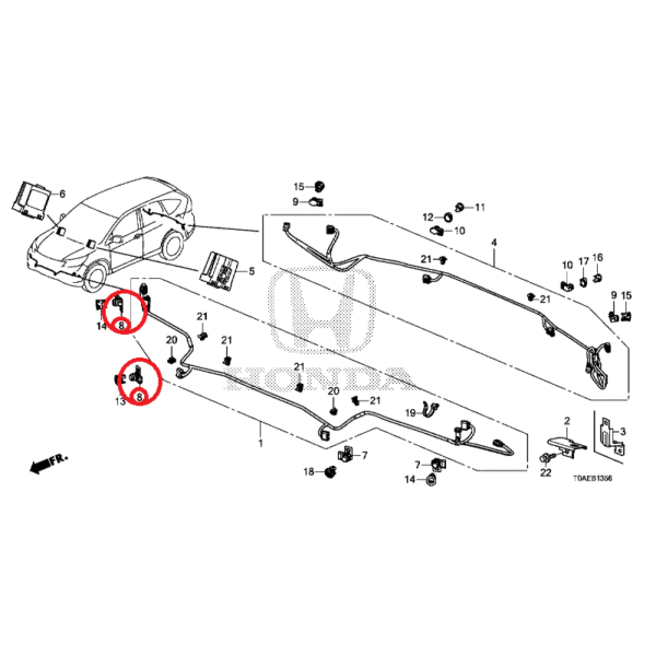 Honda CRV 20132018 Offside Front Parking Sensor Honda Direct Parts