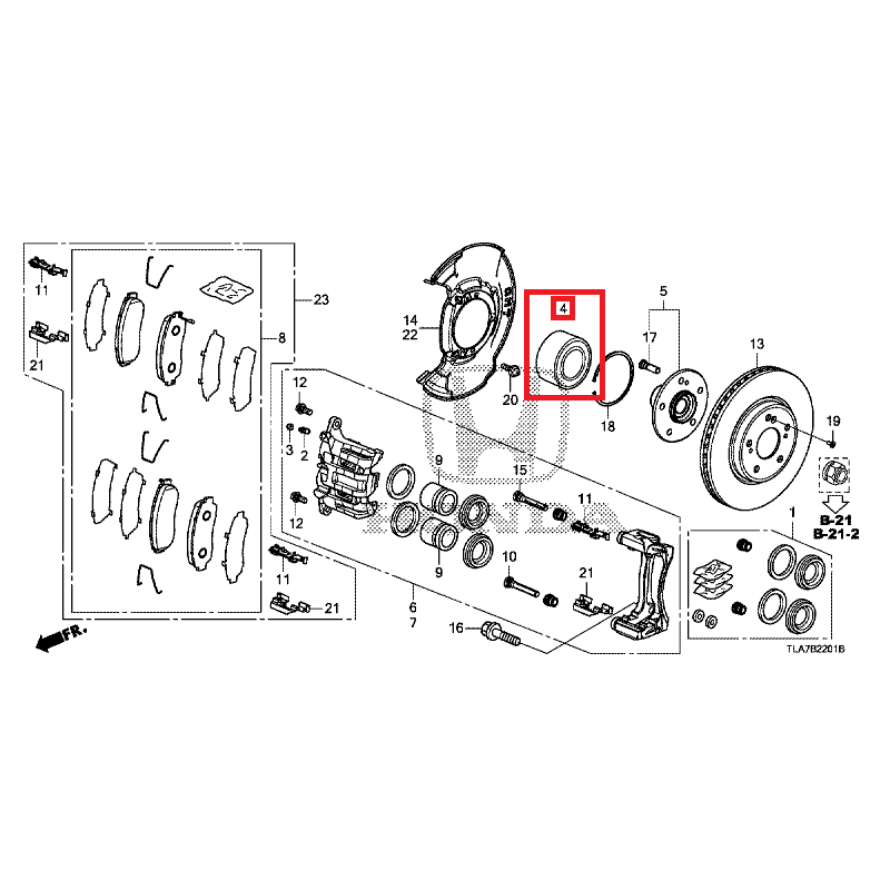 Honda CRV 20192023 Front Hub Bearing Honda Direct Parts