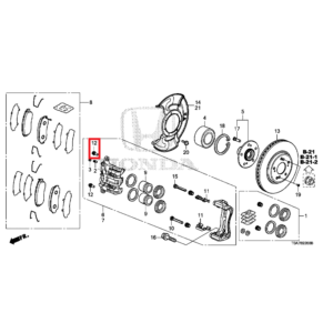 Honda CR-V 2013-2018 Front Caliper Bolt