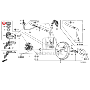 Honda CR-V 2013-2018 Master Cylinder Reserve Cap 46662-SLE-J01