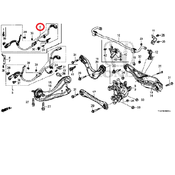 Honda Civic 20062011 ABS Sensor Honda Direct Parts
