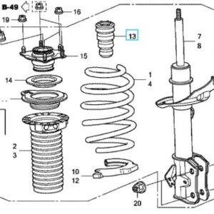 Honda CR-V 2008-2012 Front Shock Absorber Bump Stop