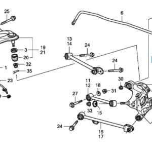Honda Accord 2009-2015 Rear ARB D Bush