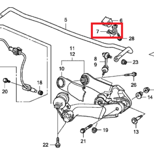 Honda CR-V 2007-2012 Rear D Bush Holder