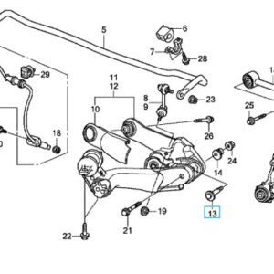 Honda CR-V 2007-2012 Rear Trailing Arm Adjuster Bolt