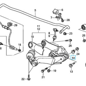 Honda CR-V 2007-2012 Rear Suspension Cam Plate