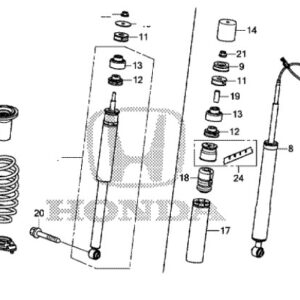 Honda Civic Tourer 2012-2016 NSR Upper Spring Mount