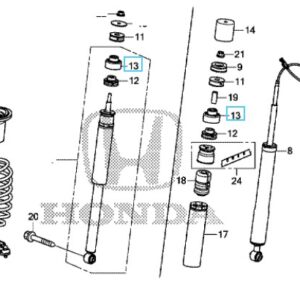 Honda Civic Tourer 2012-2016 Rear Shock Absorber Mounting Cover