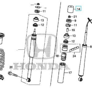 Honda Civic Tourer 2012-2016 Rear Shock Absorber Insulator