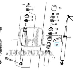 Honda Civic Tourer 2012-2016 Rear Shock Absorber Sleeve Set