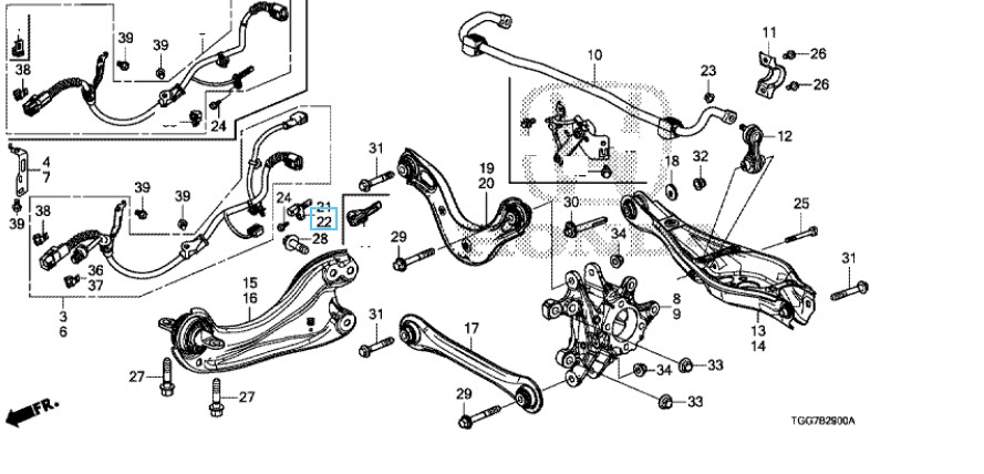 Honda Civic 2017-2021 NSR ABS Sensor