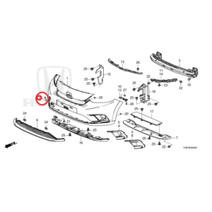 Honda Jazz Hybrid 2020-Current Tow Eye Cover 71106-TZB-G00Z