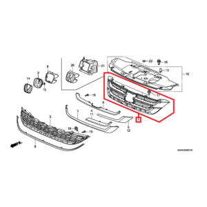 Honda CR-V 2007-2012 Front Grille