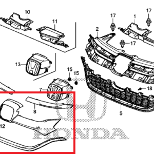 Honda CR-V 2013-2018 Lower Grille Molding