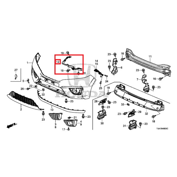 Honda Jazz 2016-2020 Offside Headlight Bracket