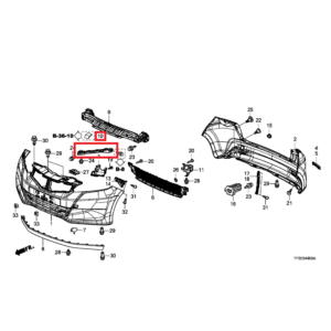 Honda Jazz 2012-2015 Offside Headlight Bracket