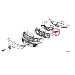 Honda HR-V 2015- Upper Grill Bracket 71152-TFS-G00