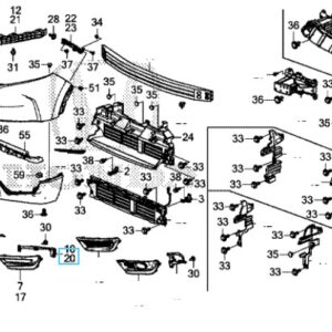 Honda CR-V 2019-2023 NSF Fog Light Bracket