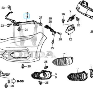 Honda Jazz 2018-2019 Nearside Headlight Bracket