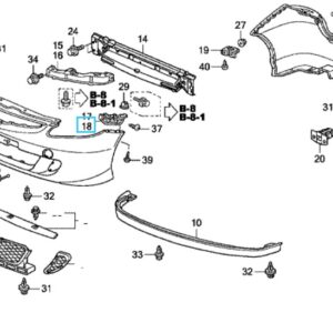 Honda Jazz 2002-2008 NSF Bumper Bracket