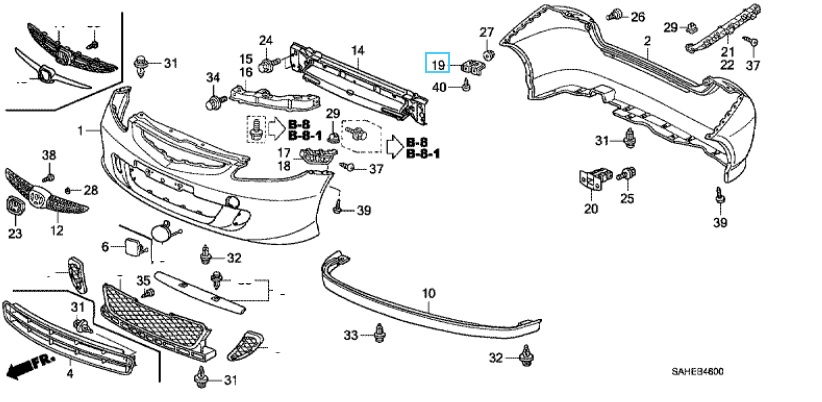 Per Honda Jazz II GD 2002-2008 Tergicristallo Spazzola Posteriore 350 Mm - Foto 7